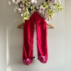 Gap kids pink flower winter scarf